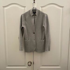 J. Crew Ponte Blazer (XS; Gray)